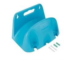 HERCHR An der Wand befestigtes Gestell, Gartenschlauch-Rohrhalter-Aufhänger-Kabel-Speicher-Klammer für Hauptstraßen-Gewächshaus, ABS, blau