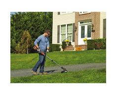 Black+Decker Akku-Rasentrimmer (36V, 2,0 Ah, 33 cm Schnittbreite, mit AFS Reflex, bürstenloser Motor, ideal für große Rasen, inkl. Li-Ion Akku und Ladegerät) STB3620L