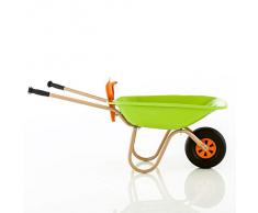 Kettler Schubkarre – als Kinderschubkarre geeignet – diese stabile Gartenkarre ist der richtige Helfer für die Gartenarbeit – inkl. Sandspielzeug – grün