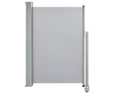 vidaXL Seitenmarkise Ausziehbar 120x300 cm Grau Sichtschutz Windschutz Markise