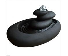 BingWS Gartenbrunnen Luftbefeuchter Weinlese keramische Innenbrunnen-Gebirgsbach-Brunnen-Dekorations-Wohnzimmer-Befeuchter-Tischplattendekoration Feng Shui