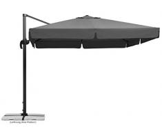 Schneider Sonnenschirm Rhodos, anthrazit, ca. 300 x 300 cm, quadratisch