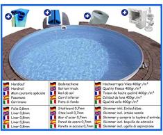 Stahlwandbecken Spar Set rund 4,50m x 1,50m Folie 0,8mm Pool Pools Rundbecken Rundpool