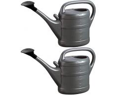 Gießkanne 10L (2x) Blumen Gartengießkanne Kunststoff Bewässerung