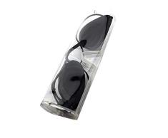 Schutzbrille Augenklappe Brille Sicherheitsbrille Bräunungsbrille Sonnenbett Bräunung IPL Augenschutz mit tragbarer Box für IPL Beauty Clinic Patienten (schwarz)