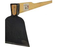 SHW-FIRE 59053 Harzer Kronenhacke Hacke Gartenhacke Breitblatt Hacke mit Stiel Holzstiel Eschenholz lang 135cm