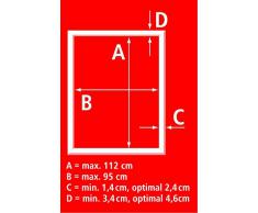 tesa® Fliegengitter ALU Comfort Fenster weiß, 1m: 1,20m