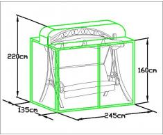 Loywe stabile Schutzhülle für Hollywoodschaukel Gartenschaukel für (LW51) LWG112New