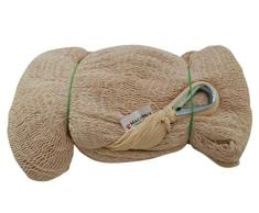 MacaMex MA-00330 Hängematte, Mexikanische Netzhängematte Mehrpersonen Hängematte Paradiso 3 Personen 250 kg, 410 x 300 x 150 cm, natur