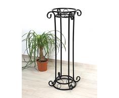 DanDiBo Blumensäule Metall Schwarz 97 cm Blumenständer KW042 Blumenhocker Pflanzenständer Pflanzensäule