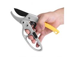 Astschere - Sharp Bypass Astschere Gartenschere Trimmer Werkzeuge Ratschenschere mit ergonomisch geformten Griff, Kohlenstoffstahl, zum Schneiden von Ästen, Zweigen, Zweigen, Sträuchern, neuen Wuchs u