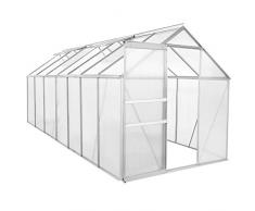 Zelsius Aluminium Gewächshaus für den Garten | 430 x 190 cm | 6 mm Platten | Vielseitig nutzbar als Treibhaus, Tomatenhaus, Frühbeet und Pflanzenhaus