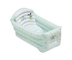 Disney Baby Badewanne/aufblasbarer Baby-Pool Mickey Geo mint weiß/gepolstertes Planschbecken für Kleinkinder/Kinderplanschbecken mit weichem Rippenboden/Reisebadewanne Baby