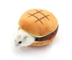 Aiviel Hamsternest Hamsterbett Hamster Baumwolle Weich Warm Gefüllt Plüsch Spielzeug Nest Haustier Schlafsack Sonnenbett Atmungsaktiv Haus
