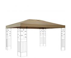 QUICK STAR Ersatzdach für Blätter Pavillon 3x4m Pavillondach Sand Ersatzbezug
