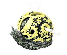 QASHTRAY Schnecken Kreativ Harz Aschenbecher, Winddicht Kunsthandwerk Dekoration Zigarette Aschenbecher, Passend für Gartenbar für Familien im Freien