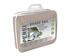 Perel Sonnensegel - dreieck, 360 x 360 x 0,2 cm, braungrau, GSS3360TA