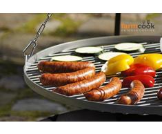 FARMCOOK Schwenkgrill VIKING Dreibein mit Grillrost aus Rohstahl in 4 Größen (Ø 70 cm)