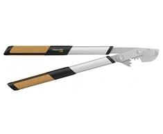 Fiskars Quantum Bypass-Getriebeastschere für frisches Holz, Gehärteter Präzisionsstahl, Länge 64 cm, Schwarz/Orange, L104, 1001438