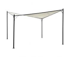 ASS Eleganter Gartenpavillon Schmetterling Butterfly Pavillon Sonnensegel 4x4 Meter 16m² Dach, UV30+ Modell: Paros von