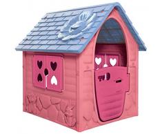 Dohany Spielhaus pink Kinderspielhaus Gartenhaus Indoor Outdoor +2J