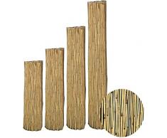 interGo Sichtschutzmatte, Schilfrohrmatte Premium 100x300cm (HxB), Sichtschutz aus dichtem Schilf, Schlfmatten für Balkon, offene Terrasse und Gartenzäunen