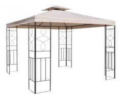 WASSERDICHT Pavillondach Beige 2,98x2,98m Dach Pavillon Pavillion NEU WASSERFEST
