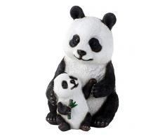 Pandabär mit Baby Figur Dekofigur H 25 cm Figuren für Haus und Garten Panda Bär