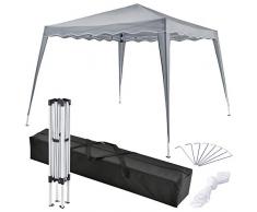 ArtLife Pavillon Vivara 3x3 m inkl. Tasche wasserabweisend höhenverstellbar faltbar grau Pop-up Faltpavillon Gartenzelt Partyzelt