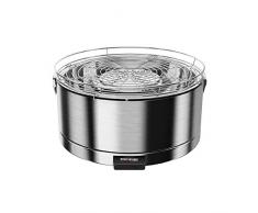 Feuerdesign Mayon - Holzkohle Tischgrill mit Lüfter - 2009415 Edelstahl, Stück:Stück