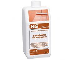 HG Fliesen Schutzfilm mit Seidenglanz 1L – ein Fliesen Schutz, der Bodenfliesen, Gehwegplatten und Schiefer aller Art mit einer Schutzschicht versieht