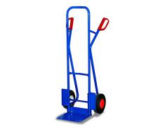 Stahlrohrkarre mit Klappschaufel , Vollgummibereifung , Traglast 250kg