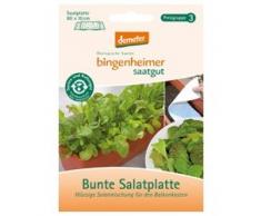 Bingenheimer Saatgut Bunte Salatplatte für den Balkonkasten (1 Stück 1 Stück) - Bio