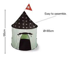 SpielzeltPiraten schwarz weiß Piratenfestung Piratenzelt Spielburg groß Spielhaus Junge Kinderzimmerdeko Deko Kinderspielzeug
