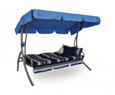 Angerer Ibiza Hollywoodschaukel Hamburg, Blau, 3-Sitzer