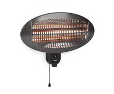 KA-5286 Terrassenheizstrahler mit 3 Leistungsstufen 650W - 1300W - 2000W – Infrarot Wärmelampe – Wandmontierbar