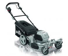 Grizzly Elektro Rasenmäher ERM 1851 A Q-360° mit 2 Lenkrollen vorne, Hinterradantrieb, 1800 Watt Power Motor, 51 cm Schnittbreite, Stahlgehäuse, Inkl. Abdeckhaube