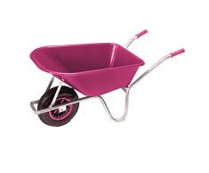 PRO-BAU-TEC Gartenkarre Schubkarre Schiebkarre 100l Liter PP Mulde Pink **NEU**