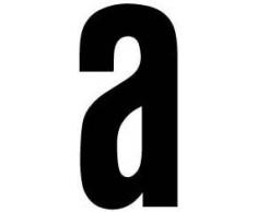 RZB Zimmermann Buchstabe a 99222.013.A/K sw 100mm Klein Beschriftung für Hausnummernleuchte 4010319326537