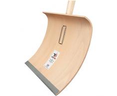 SHW-FIRE 59021 Schneeschaufel Schneeschieber Holz Sperrholz 50 cm breit Professional mit Aluminiumkante Stiel 150 cm lang
