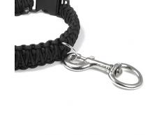 2er SET Robuster Karabinerhaken aus rostfreiem Stahl mit Drehgelenk für Hundeleinen / Paracord / Schlüsselanhänger u.v.m. - Marke Ganzoo