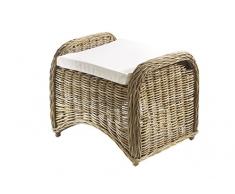 Kobolo Rattanhocker Fußhocker Sitzmöbel aus Rattan