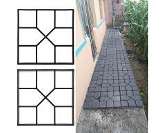 Pflaster Betonform Gehweg Form Pflasterform Schalungsform Gehwegplatten für Garten 40x40cm
