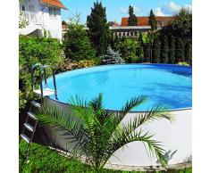 Waterman Exklusiv Stahlwandbecken Rundform Tiefe 150 cm 500 x 150 cm