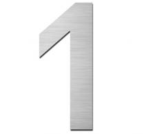 MOCAVI HS10 Hausnummer Edelstahl V4A selbstklebend Höhe 5,5-7,5 cm Edelstahl-Haustürnummer modern, Hausnummer::1