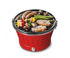 Bruzzzler Grillerette Classic - rauchfreier Holzkohlegrill inkl. Tragetasche, 37 x 37 x 26,5 cm