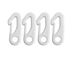 TOPAUP Flaggenmast Clip Nylon Karabinerhaken 4 Stück Flaggenmast Clips Flaggenmast Befestigung Zubehör – Befestigen Sie Flagge an Fahnenmast mit Seil