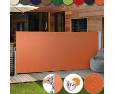 Jago Ausziehbare Seitenmarkise - Farbauswahl/Größenauswahl 160x300cm 180x300cm 200x300cm - Windschutz für Balkon, Terrasse, Garten, Sichtschutz, Seitenwandmarkise, Seitenrollo, Sonnenschutz