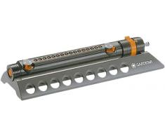 Gardena Viereckregner Comfort Aquazoom 250/2: Rasensprinkler zur Bewässerung kleinerer rechteckiger Flächen von 25 - 250 m², Reichweite 7-18 m, Sprengweite 3.5 - 14 m, Schmutzsieb entnehmbar (1973-20)