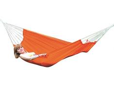 Jet-Line Hängematte Relax I Gartenmöbel Garten in Orange aus Fallschirm Nylon Ultra Light Outdoor Tracking Camping Outdoor Ultra-Light Reise-Hängematte aus Fallschirm-Seide